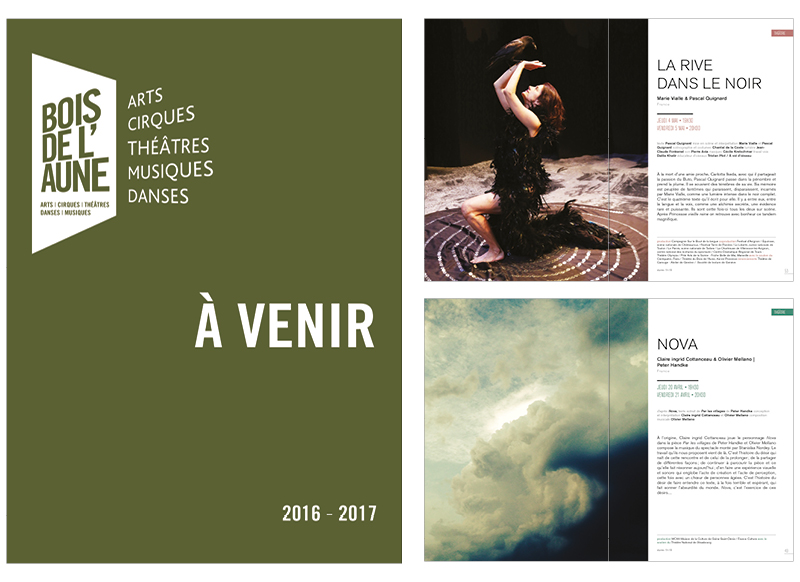 Programme 2016-2017 du Théâtre du Bois de l'Aune à Aix en Provence by Noon Graphic Design