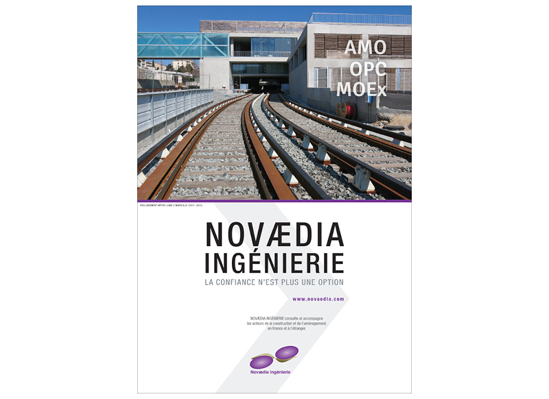 Plaquette Novaedia Ingénierie by Noon Graphic Design