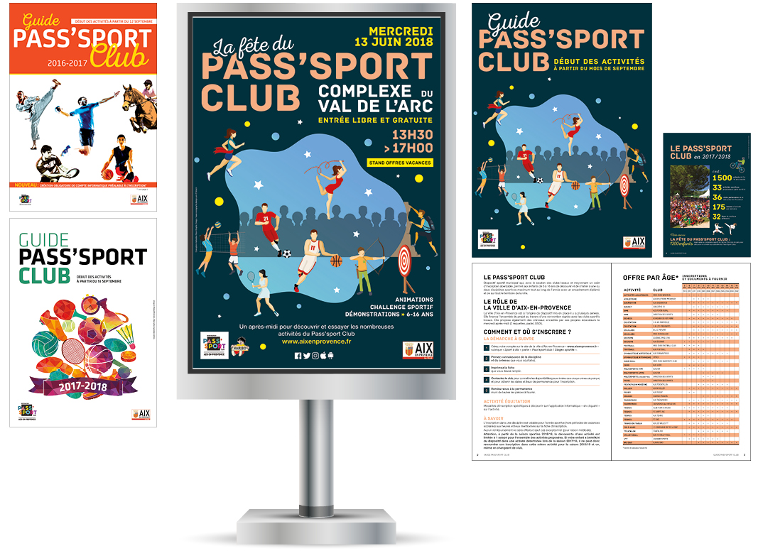 Pass Sport Club By Noon Graphic Design
