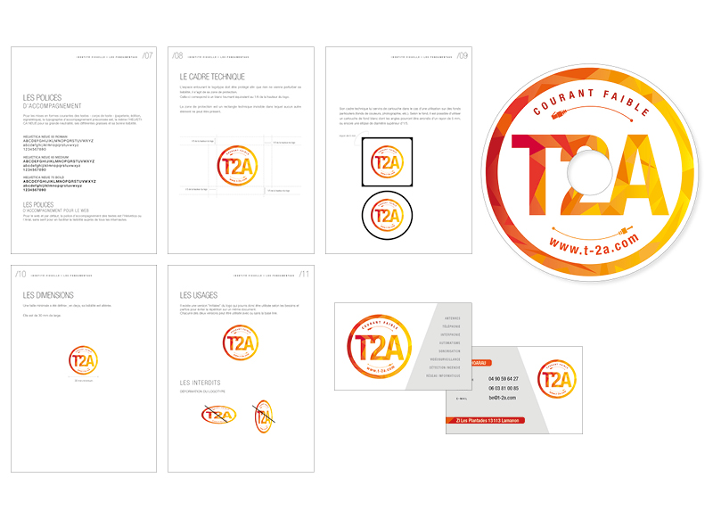 Identite visuelle T2A by NoonGraphicDesign