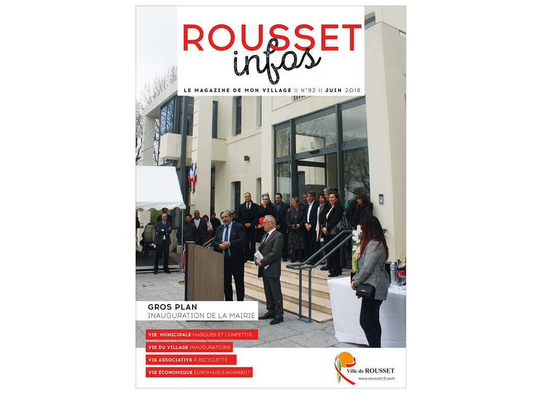 Rousset Infos by Noon Graphic Design