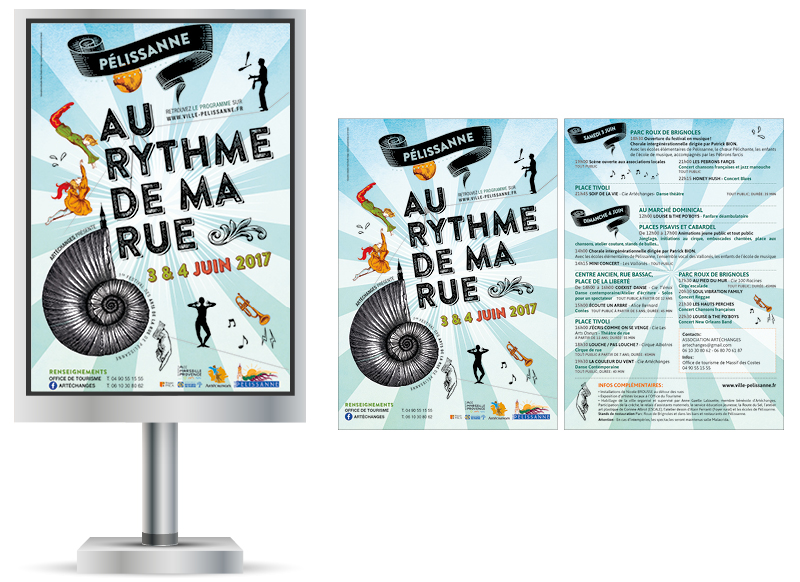 Au Rythme De Ma Rue Pélissanne 2017 by NoonGraphicDesign