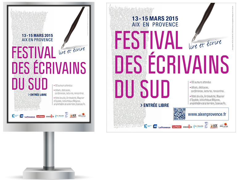 Festival des Ecrivains du Sud 2015 Aix en Provence by Noon Graphic Design