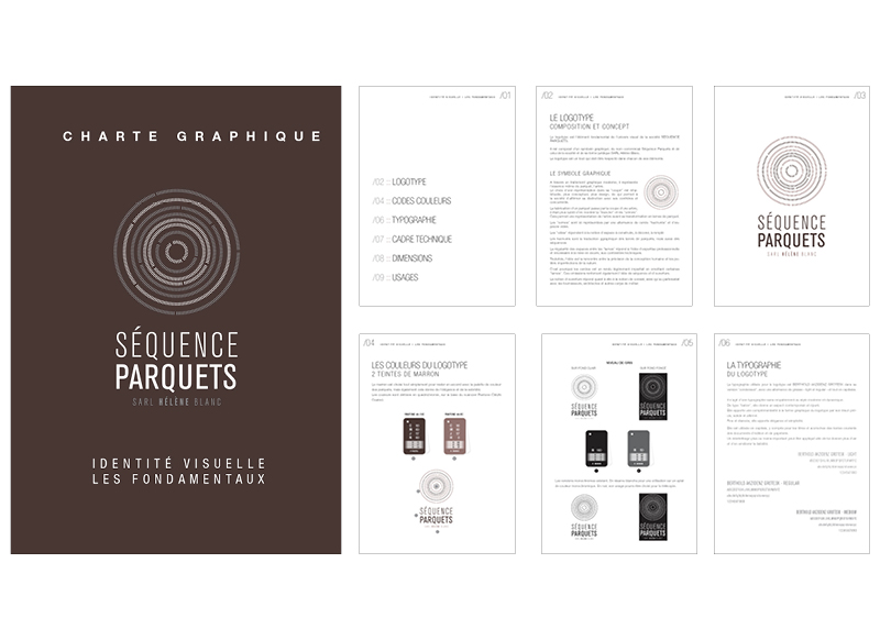 Logo/Charte graphique Séquence Parquets by Noon Graphic Design