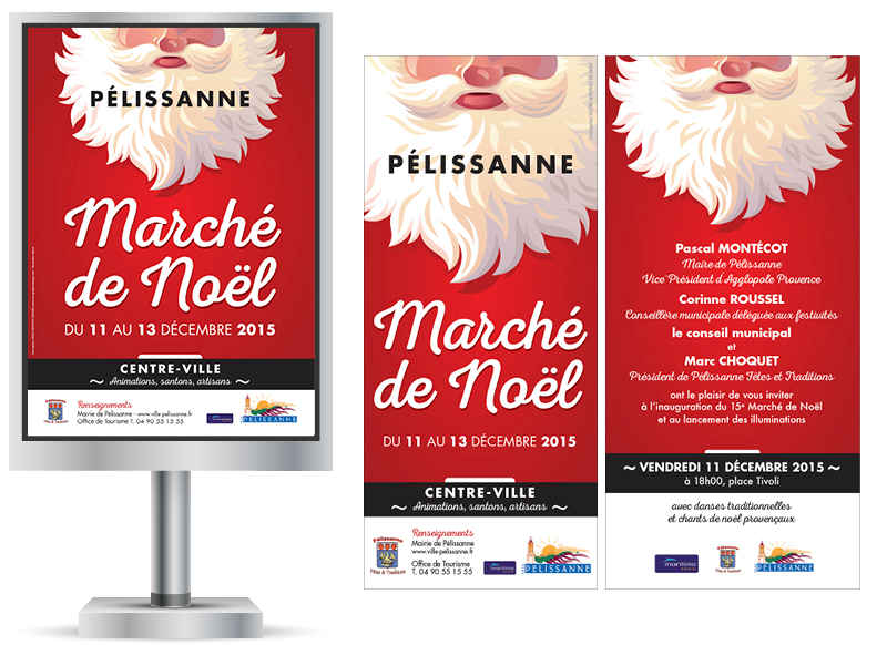 Marché De Noël Pélissanne 2015 by Noon Graphic Design