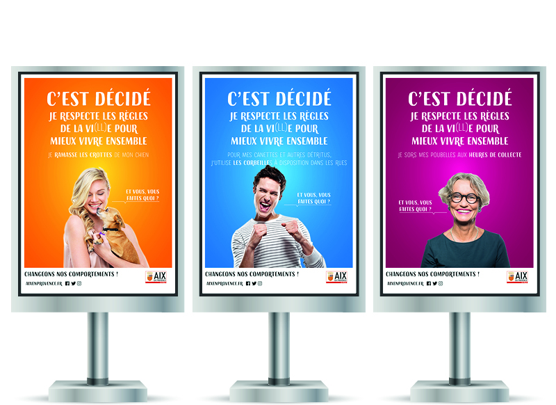 Campagne Incivilites Aix en Provence by Noon Graphic Design