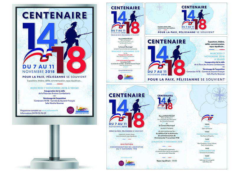 Centenaire 14-18 à Pélissanne by Noon Graphic Design