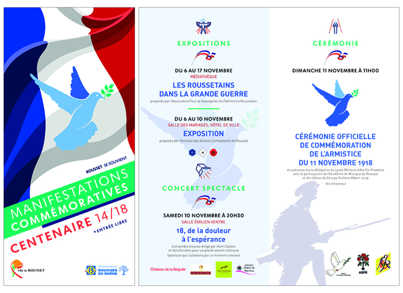 Commémoration Centenaire 14/18 à Rousset by Noon Graphic Design